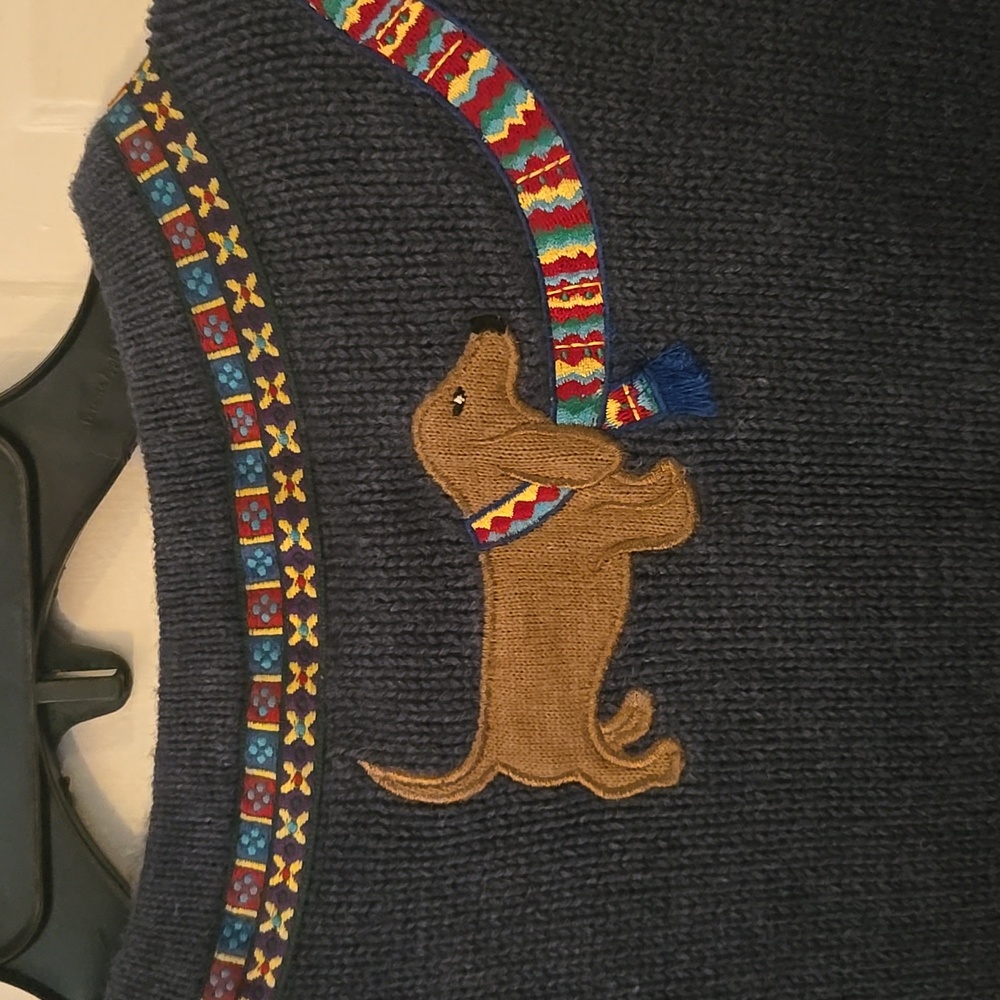 Bechamel Dark Blue Cardigan with Animal Designs - Picture 10 of 10